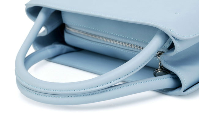 dior bar medium top handle bag calfskin 0906 light blue